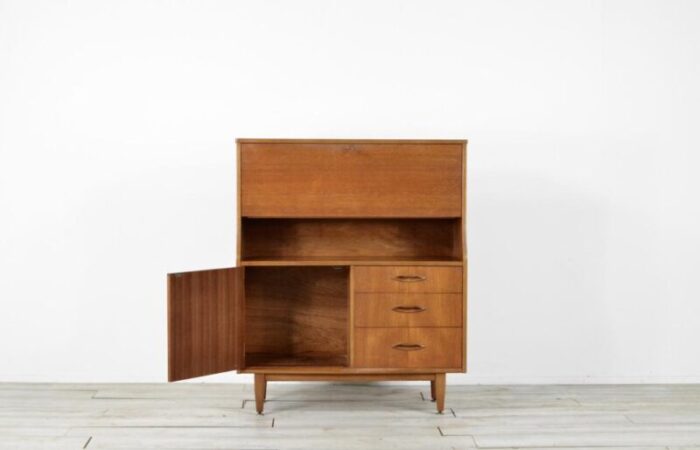 vintage secretary in teak from jentique 1960s 0093