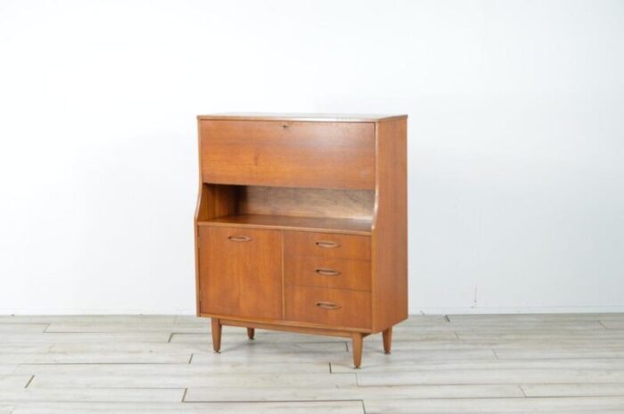 vintage secretary in teak from jentique 1960s 0788