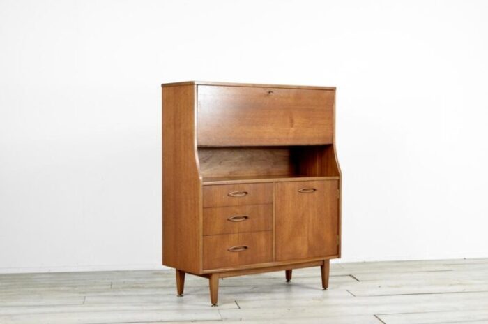 vintage secretary in teak from jentique 1960s 2478