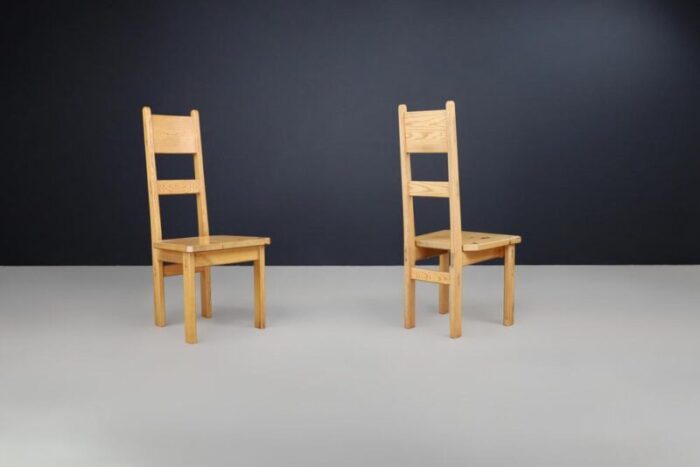 vintage swedish pine chairs by roland wilhelmsson for karl andersson and soner 1970 set of 2 5177