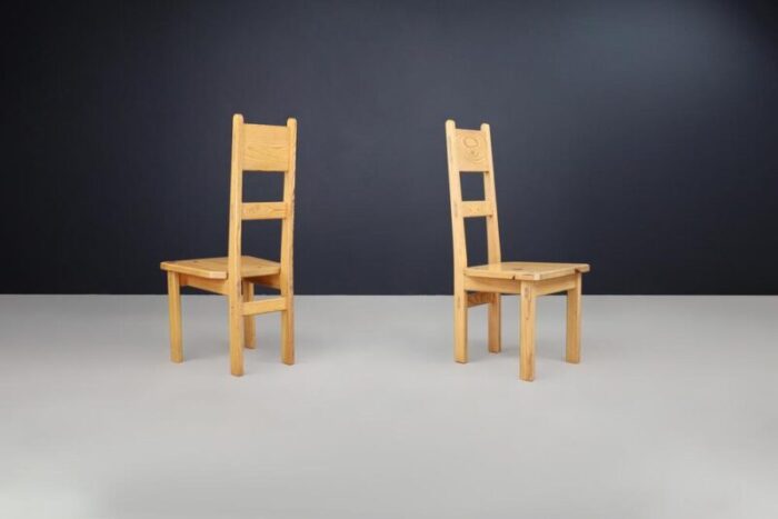 vintage swedish pine chairs by roland wilhelmsson for karl andersson and soner 1970 set of 2 8801