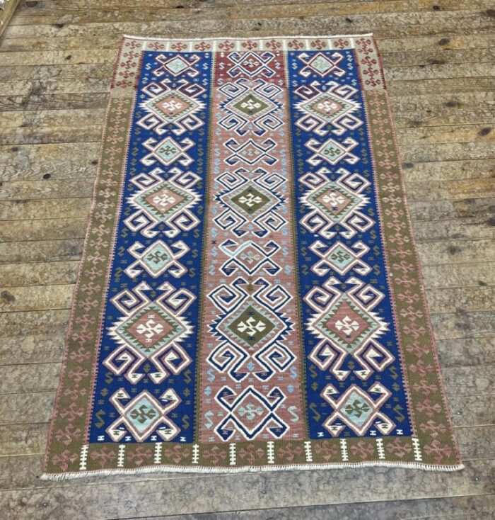 vintage turkish kilim rug 1970s 9016