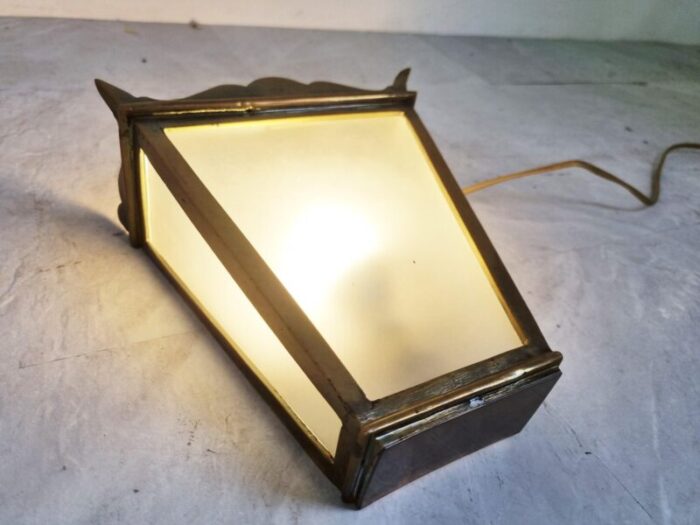 vintage wall lamp in bronze 1960s 2