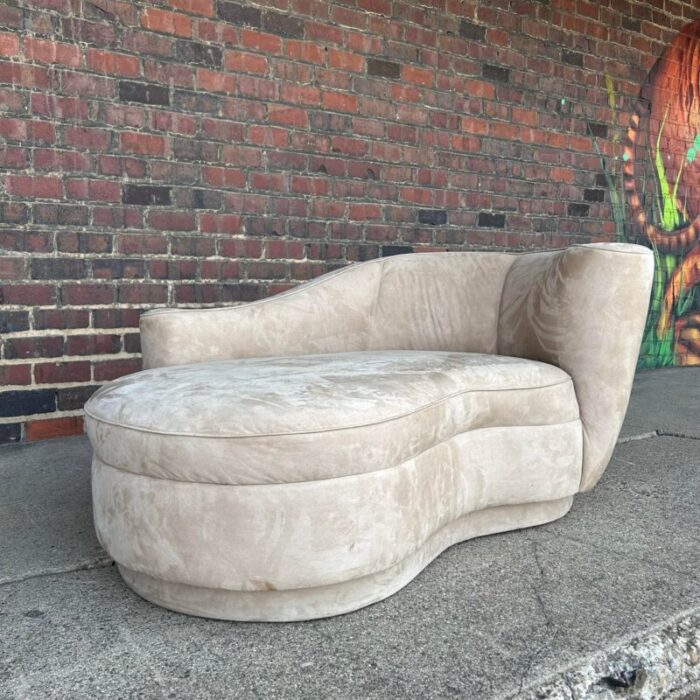 vladimir kagan style chaise lounge post modern 6868