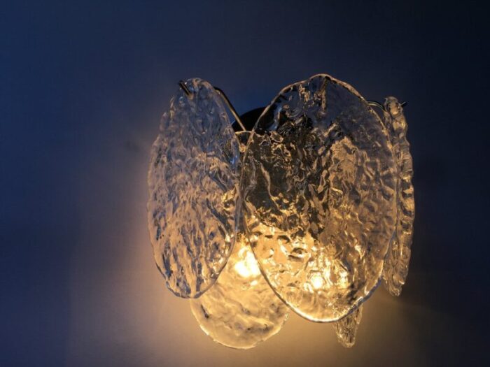 wall mounted murano glass wall light from made murano glass 3 2