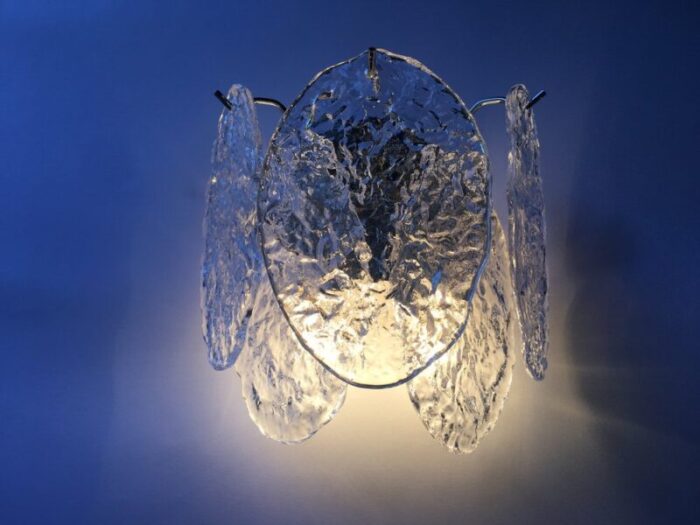 wall mounted murano glass wall light from made murano glass 4 2