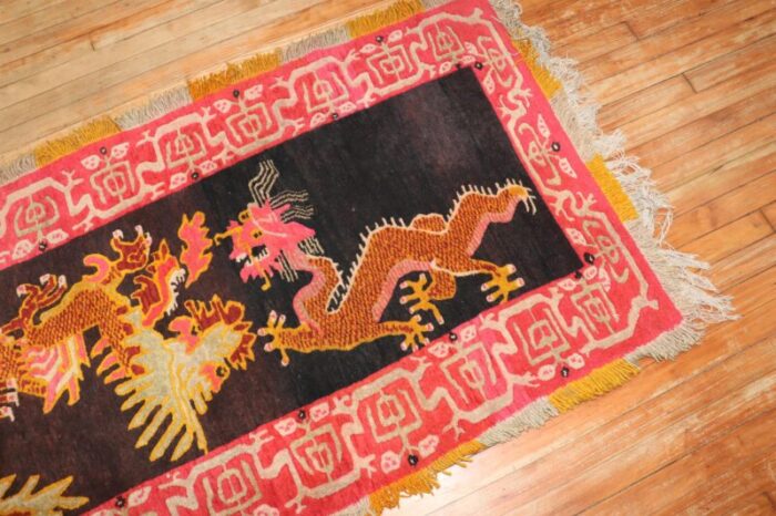 wild vintage dragon design tibetan 3x 55 0878